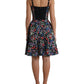 Dolce & Gabbana Elegant Floral A-Line Mini Dress