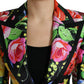 Dolce & Gabbana Elegant Multicolor Silk Blend Floral Blazer