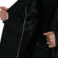 Dolce & Gabbana Elegant Striped Virgin Wool Blazer