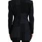 Dolce & Gabbana Elegant Striped Virgin Wool Blazer