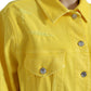 Dolce & Gabbana Chic Yellow Denim Button-Down Jacket