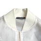 Dolce & Gabbana Elegant White Silk Bomber Jacket