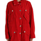 Dolce & Gabbana Elegant Red Long Sleeve Jacket