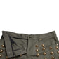 Dolce & Gabbana Emerald High Waist Embellished Shorts