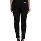 Dolce & Gabbana Elegant Mid Waist Black Skinny Jeans