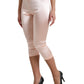 Dolce & Gabbana Chic Pink High Waist Cropped Silk Pants