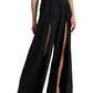 Dolce & Gabbana High Waist Wide Leg Pants with Slit