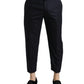 Dolce & Gabbana Elegant Wool-Silk Blend Cropped Dress Pants