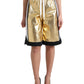 Dolce & Gabbana Elevated Elegance: High Waist Golden Shorts