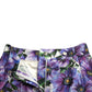 Dolce & Gabbana High Waist Floral Charm Shorts