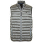 Fred Mello Sleek Sleeveless Gray Vest with Zip Closure