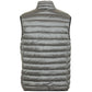 Fred Mello Sleek Sleeveless Gray Vest with Zip Closure