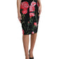 Dolce & Gabbana Floral High Waist Pencil Skirt