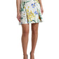 Dolce & Gabbana Elegant High Waist Floral Mini Skirt