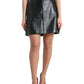 Dolce & Gabbana Elegant High-Waist Leather Mini Skirt