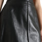 Dolce & Gabbana Elegant High-Waist Leather Mini Skirt