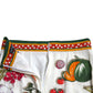 Dolce & Gabbana Elegant High-Waist Vegetable Print Silk Skirt