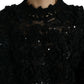 Dolce & Gabbana Sequin Embellished Black Pullover