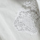 Dolce & Gabbana Elegant White Lace Trim Blouse Top