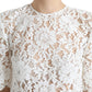 Dolce & Gabbana Elegant White Lace Blouse