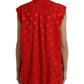 Dolce & Gabbana Elegant Polka Dot Sleeveless Silk Blouse