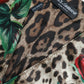 Dolce & Gabbana Floral Leopard Print Silk Waistcoat