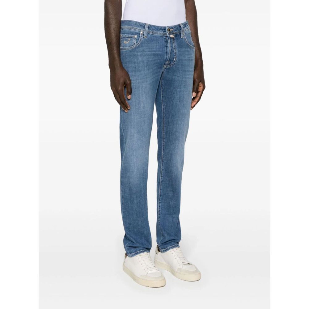 Jacob Cohen Exquisite Light Blue Stretch Denim Jeans