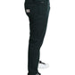 Dolce & Gabbana Elegant Green Skinny Cotton Jeans