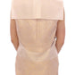 Zeyneptosun Exclusive Beige Brocade Sleeveless Vest