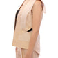 Zeyneptosun Exclusive Beige Brocade Sleeveless Vest