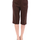 Dolce & Gabbana Elegant Wool Blend Brown Shorts