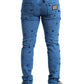 Dolce & Gabbana Crystal Embellished Skinny Denim Jeans