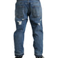 Dolce & Gabbana Chic Skinny Tattered Denim Jeans