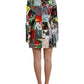 Dolce & Gabbana Floral Jacquard Mini Shift Dress Masterpiece