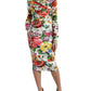 Dolce & Gabbana Elegant Floral Sheath Midi Dress