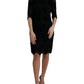 Dolce & Gabbana Elegant Floral Lace Sheath Dress