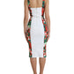 Dolce & Gabbana Elegant Floral Bodycon Sheath Dress