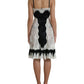 Dolce & Gabbana Elegant Silk Blend A-Line Lace Dress