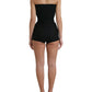 Dolce & Gabbana Elegant Wool Silk Strapless Romper Dress