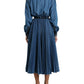 Dolce & Gabbana Elegant Denim A-Line Midi Dress