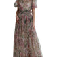 Dolce & Gabbana Elegant Floral Print Long Dress