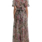 Dolce & Gabbana Elegant Floral Print Long Dress