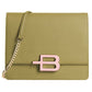 Baldinini Trend Chic Pistachio Calfskin Shoulder Bag