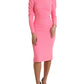 Dolce & Gabbana Elegant Rose Pink Bodycon Midi Dress