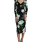 Dolce & Gabbana Elegant Floral Bodycon Midi Dress