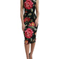 Dolce & Gabbana Elegant Floral Sheath Midi Dress