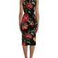 Dolce & Gabbana Elegant Floral Sheath Midi Dress