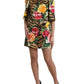 Dolce & Gabbana Animal & Floral Print Mini Shift Dress