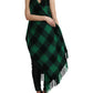 Dolce & Gabbana Elegant Checkered Poncho Jacket