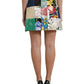 Dolce & Gabbana Multicolor Majolica Mini High Waist Skirt